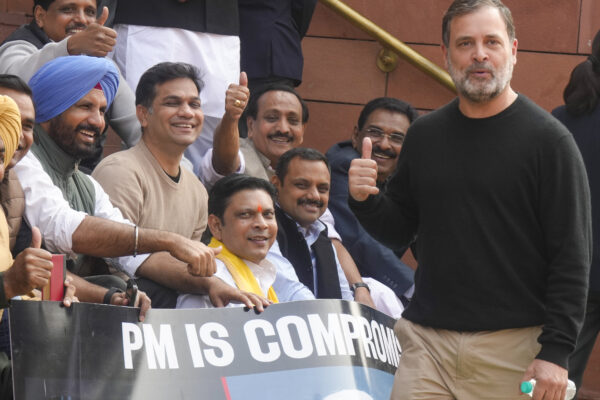 Rahul Gandhi during Budget Session of Parliament