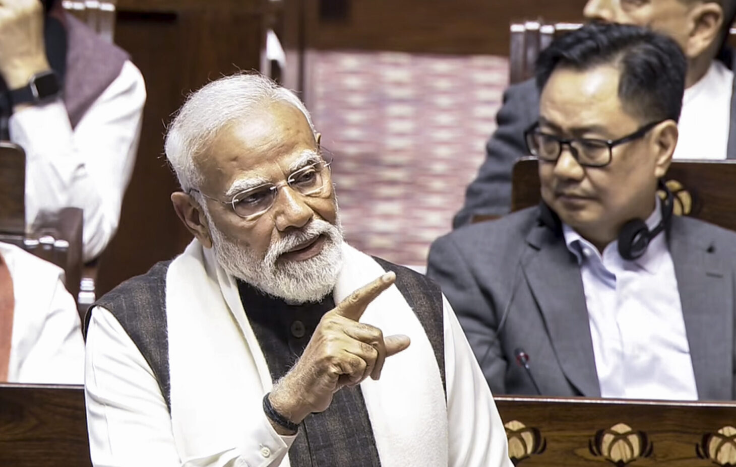 Prime Minister Narendra Modi in Parliament
