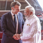 French President Macron in Mumbai