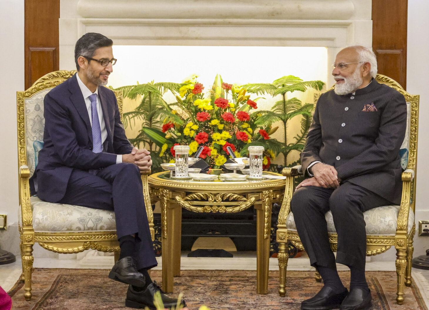 Narendra Modi meets Sundar Pichai