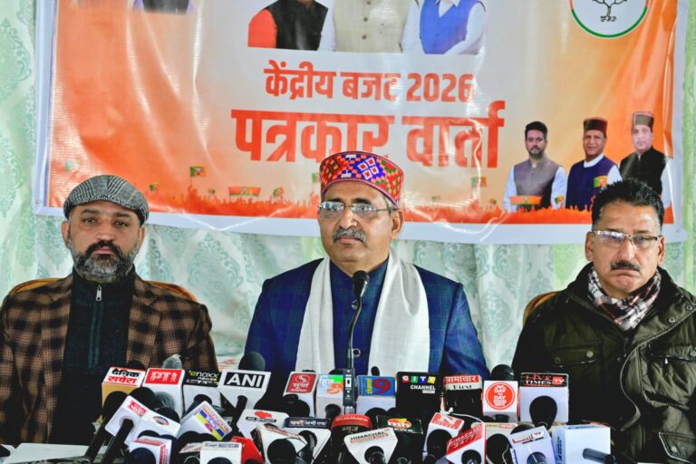 Randhir Sharma defends budget, denies Himachal neglect