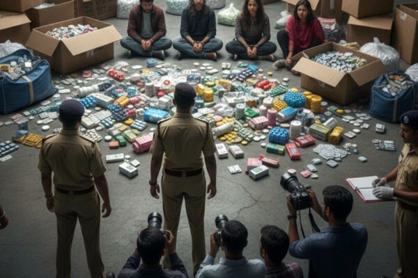 International Drug Racket Busted by Delhi Police; 18 Lakh Psychotropic Tablets Seized