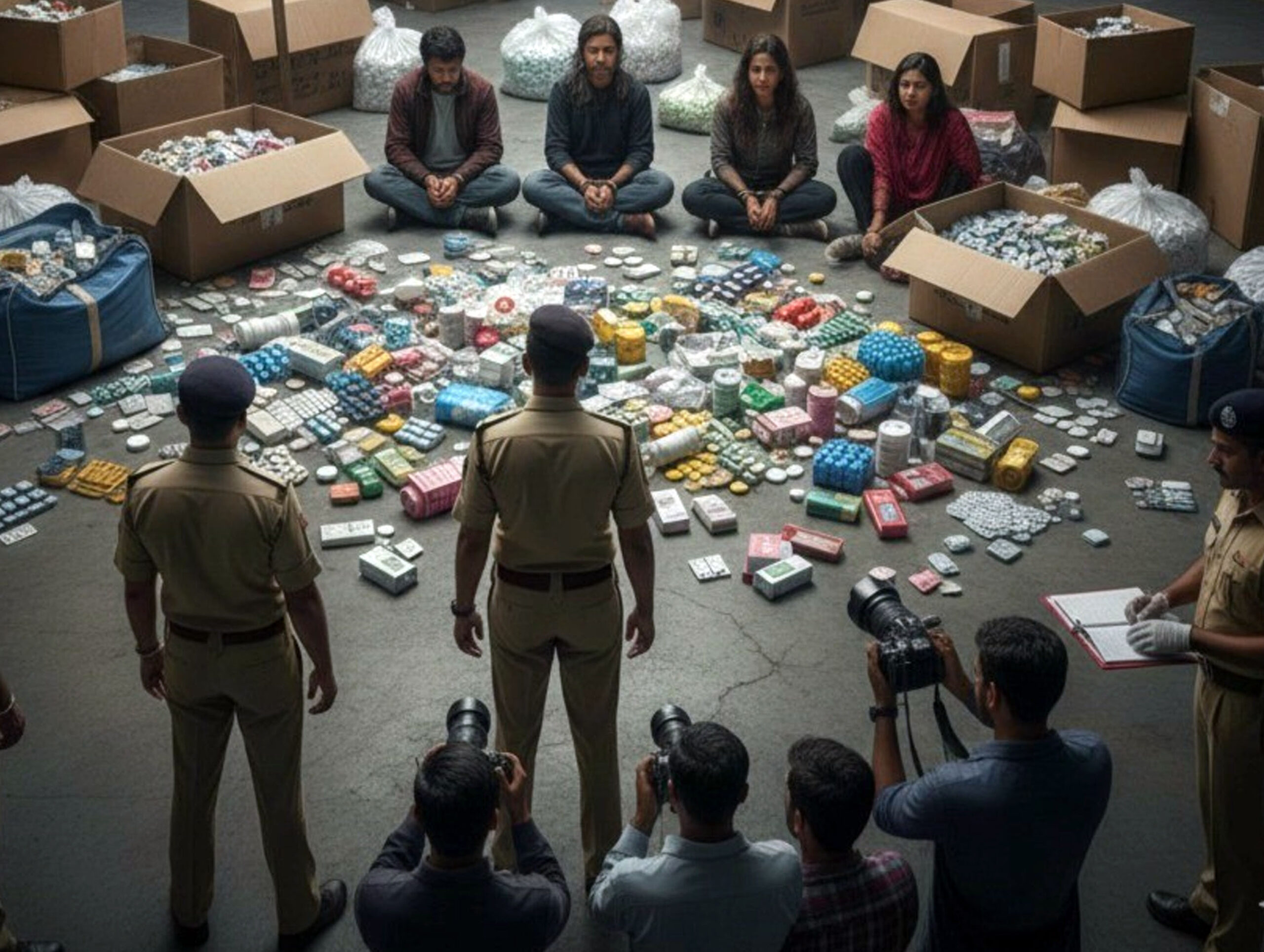 International Drug Racket Busted by Delhi Police; 18 Lakh Psychotropic Tablets Seized