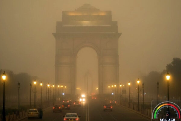 Thick fog blankets Delhi