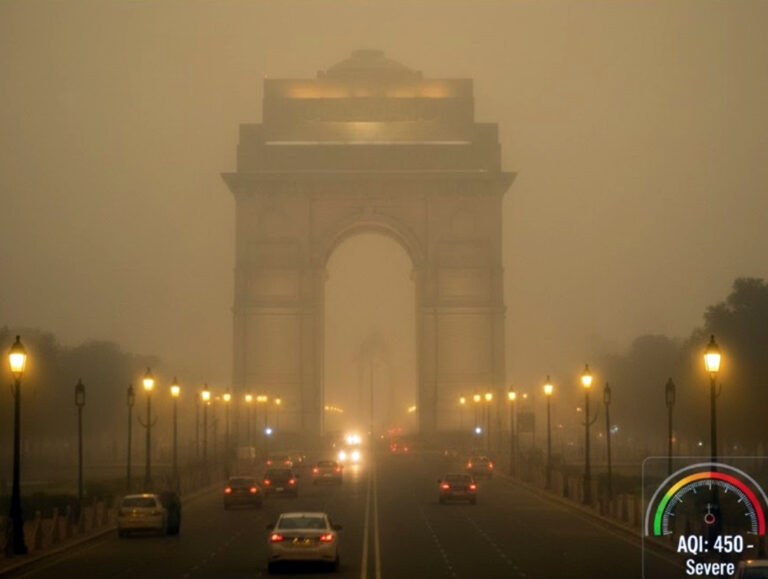 Thick fog blankets Delhi; air quality very poor
