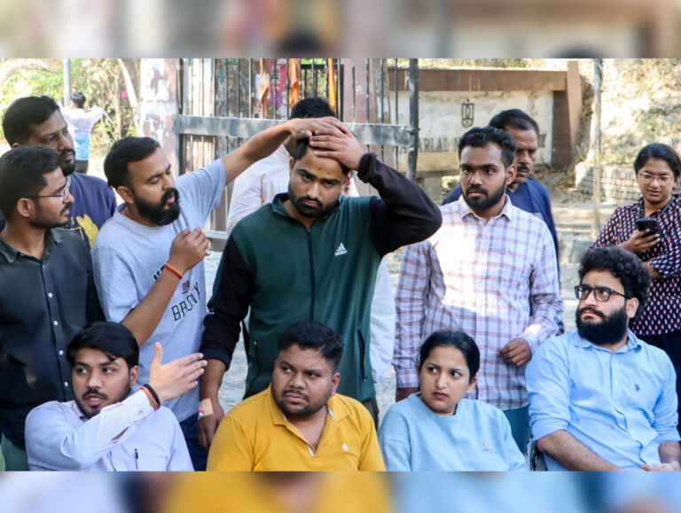 Protest against VC turns violent in JNU