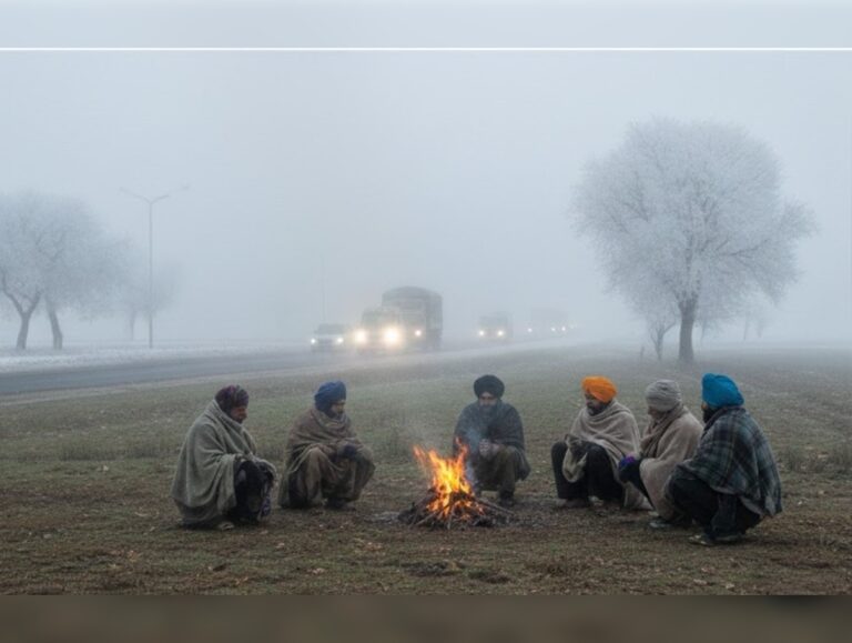 Cold wave conditions prevail in Haryana, Punjab