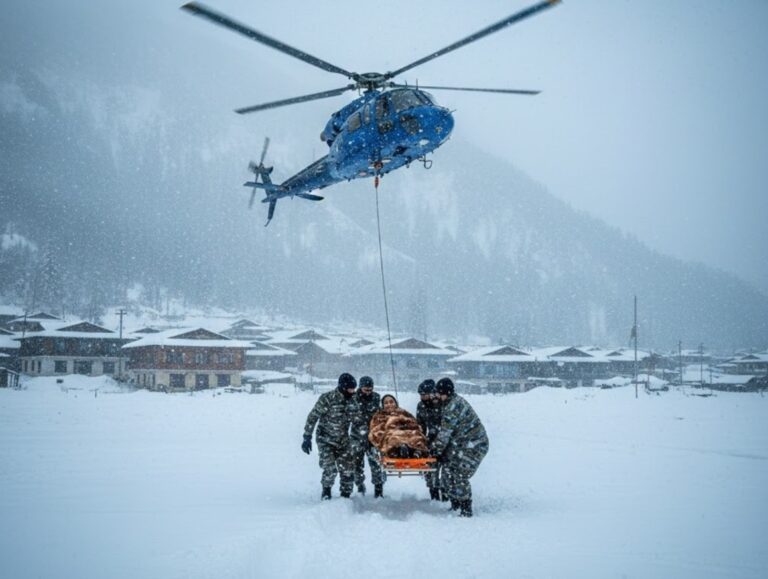 IAF helicopter airlifts paralysed elderly woman from Himachal amid snowfall