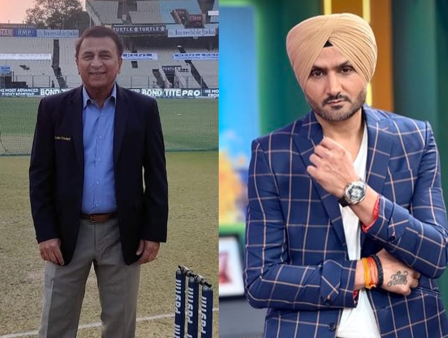 Sunil Gavaskar and Harbhajan Singh