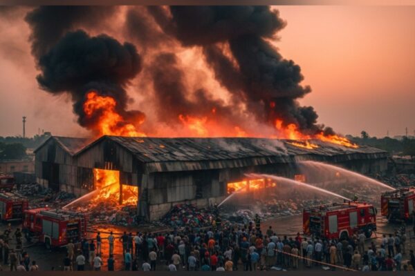 Firefighters control massive blaze in Panipat godown