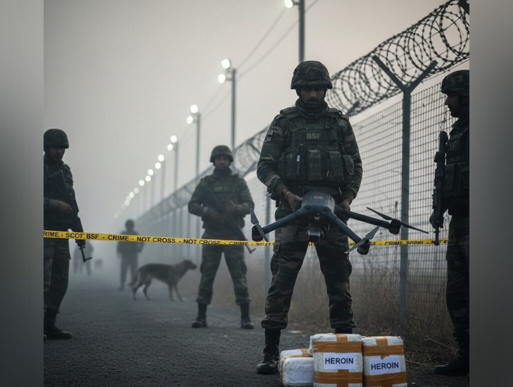 Drone smuggling bid foiled near International Border in Jammu