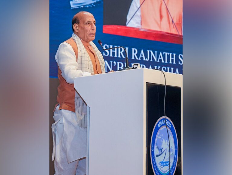 Rajnath Singh calls for stronger global naval cooperation at MILAN