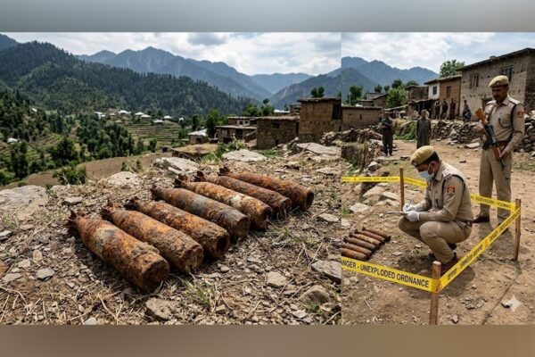 Nine Rusted Mortar Shells Found, Safely Destroyed Near LoC in Poonch’s Mendhar