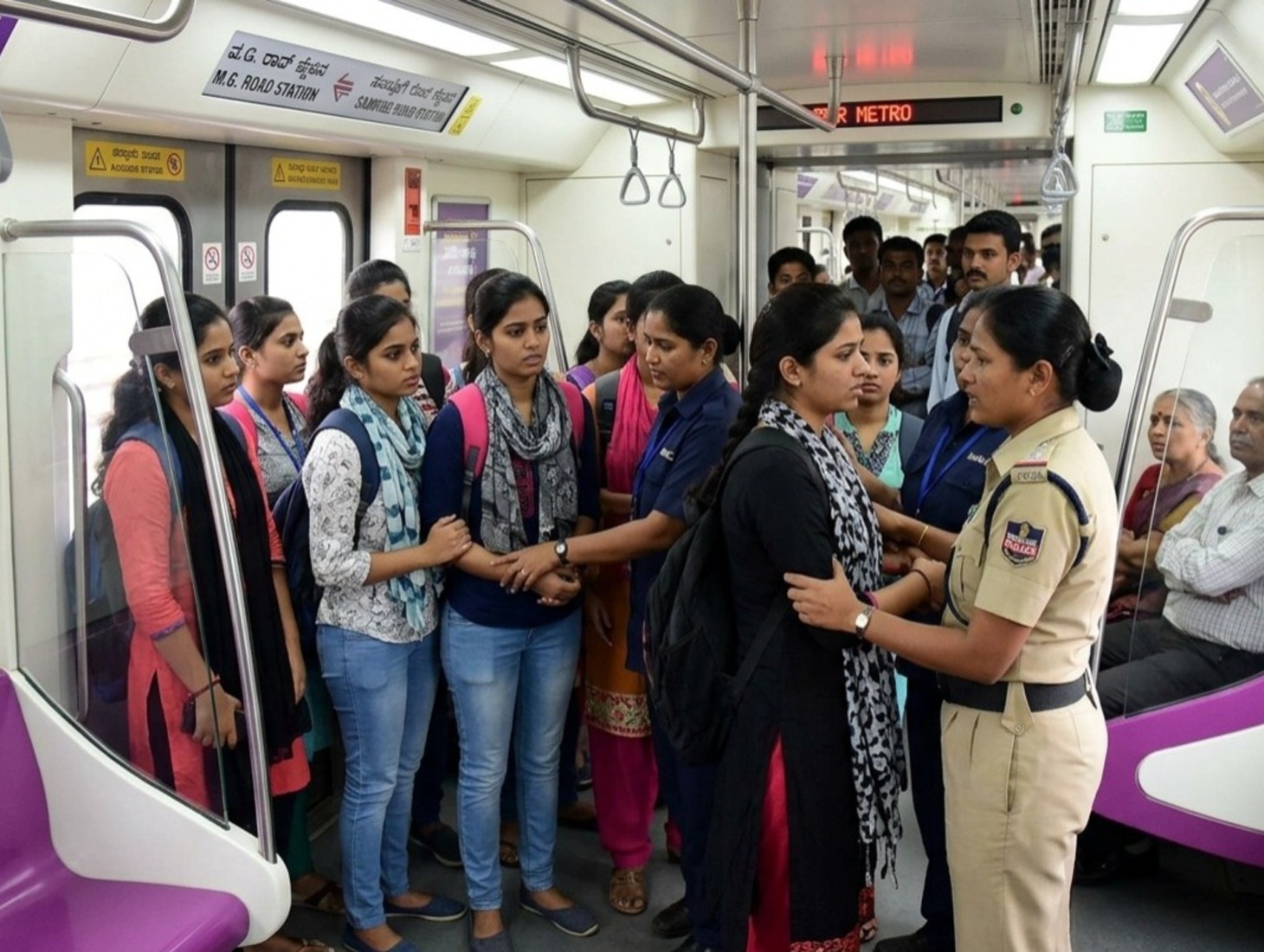 11 Women Booked for Creating Nuisance on Bengaluru Metro Train