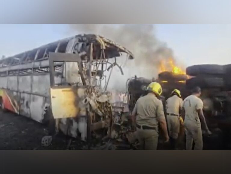 13 killed in Andhra bus fire, CM Naidu condoles