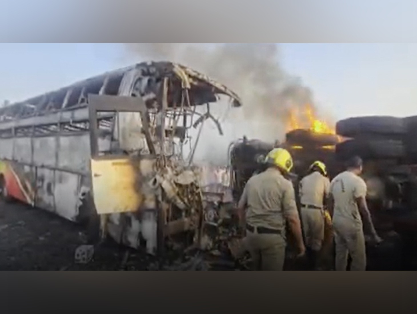Andhra Bus Horror: 13 Dead, 22 Injured After Bus-Tipper Collision Sparks Fire