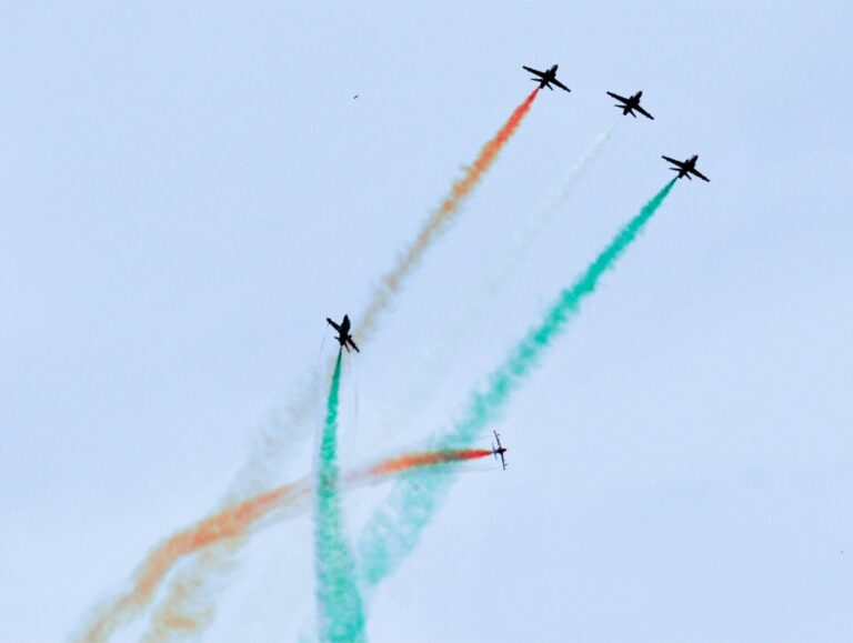 IAF’s Surya Kiran team dazzles Chandigarh skies with precision aerobatics