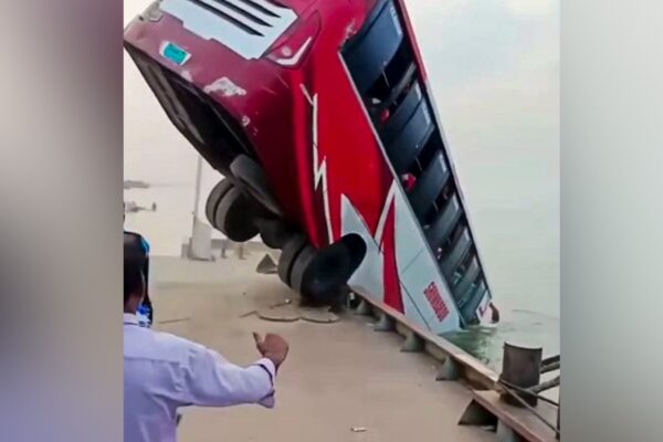 Bangladesh Bus Tragedy: 16 Dead After Vehicle Plunges into Padma River at Ferry Terminal
