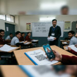 QR code on CBSE Class 12 maths paper links to Rick Astley song