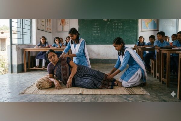 UP Govt School Principal Suspended After Video Shows Students Massaging Her