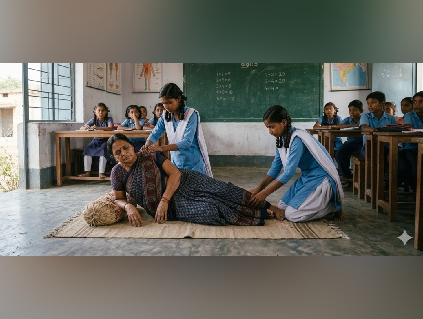 UP Govt School Principal Suspended After Video Shows Students Massaging Her