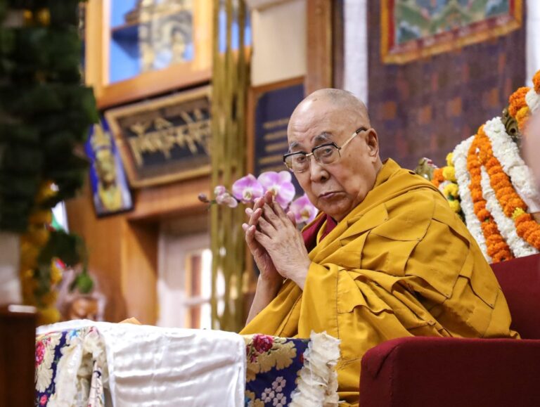 Thousands gather in McLeod Ganj to pray for Dalai Lama’s long life