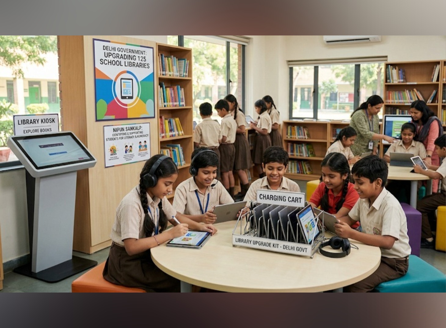 Delhi Govt to Upgrade 125 School Libraries, Identify 7.5 Lakh Students with Learning Gaps
