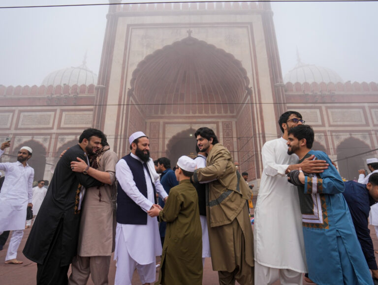 People throng mosques for Eid namaz across Delhi