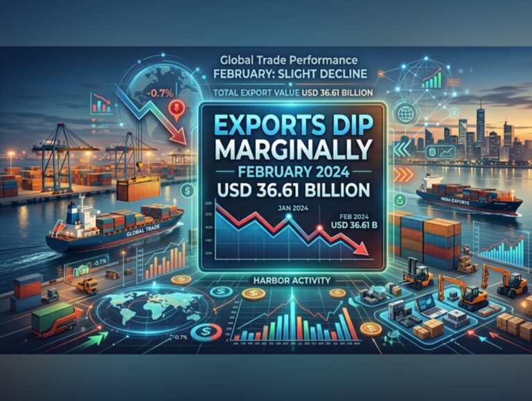 India’s exports dip 0.81% in February; imports surge 24%