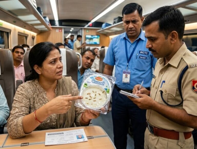 Vande Bharat passenger finds live worms in packaged curd