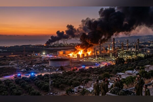 Fire Erupts at Haifa Oil Refinery Amid Israel-Iran Conflict