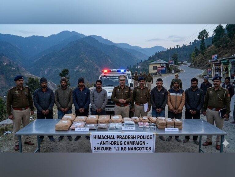 Himachal: 1.2 kg narcotics seized, 8 held during anti-drug campaign