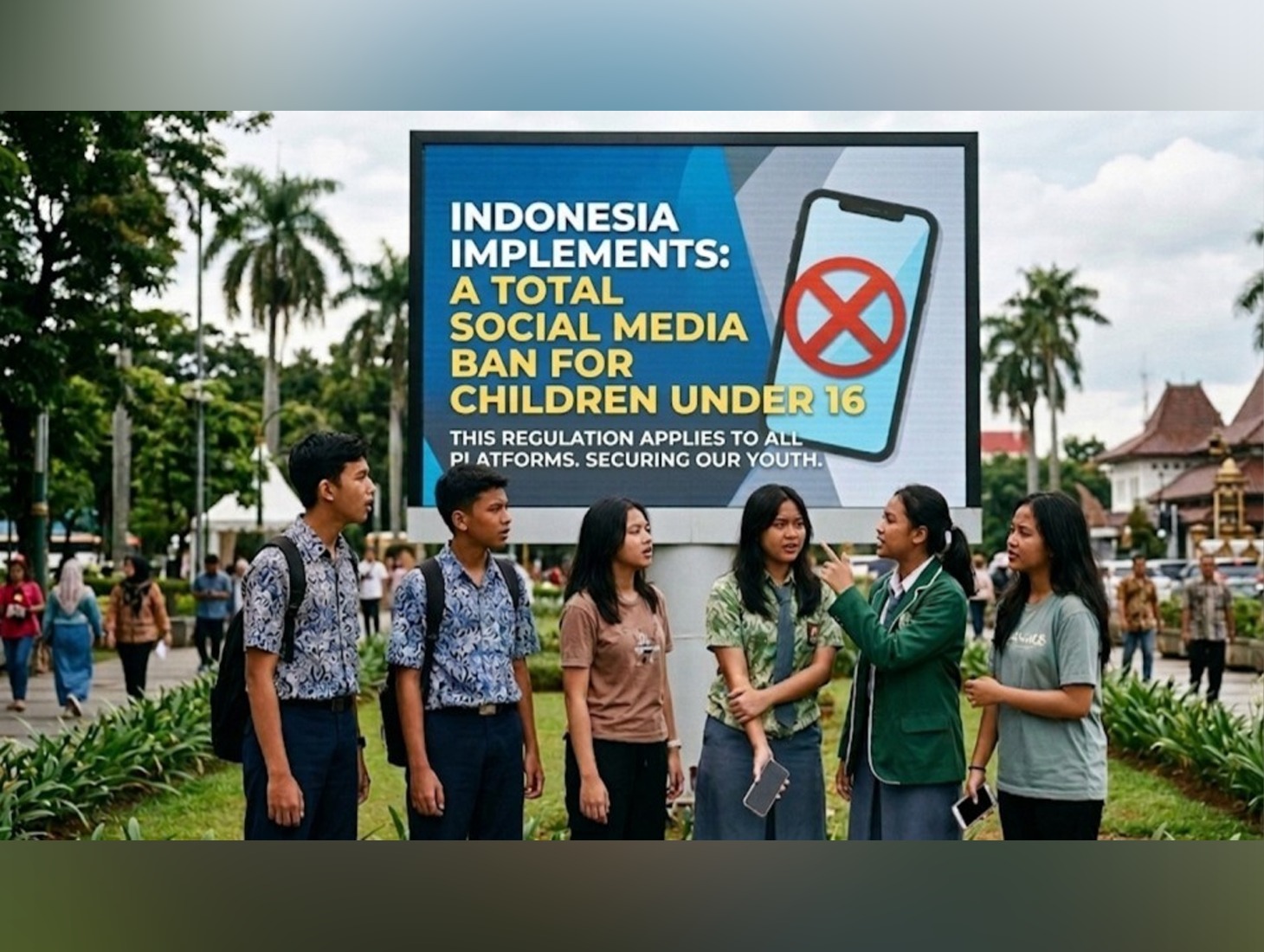Indonesia bans social media accounts for children under 16
