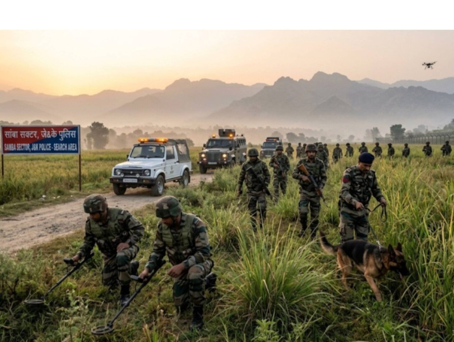 Massive search operation in J-K's Samba after Pak drone spotted