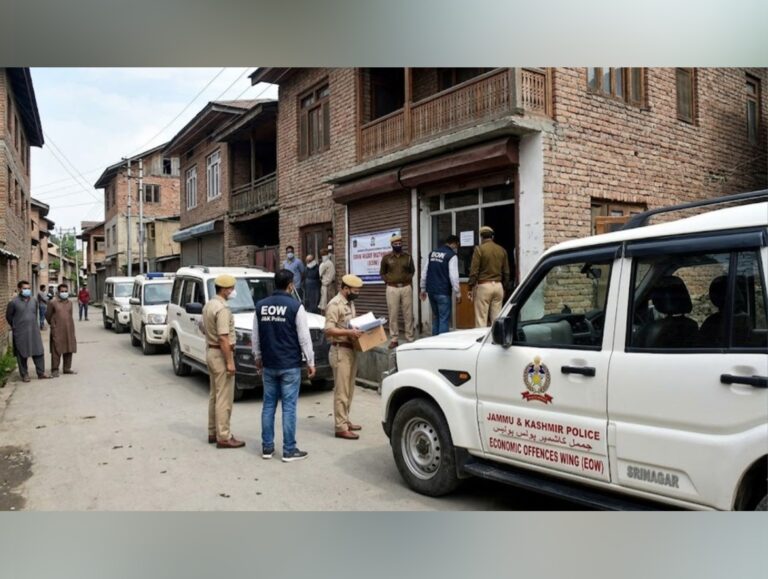 Kashmir EOW conducts raids in Srinagar, Budgam in COVID-era fund siphoning case