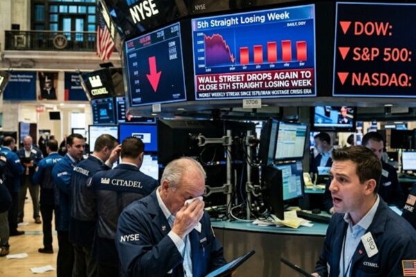 US Stocks Slide for Fifth Week as Iran War Fears Rattle Markets