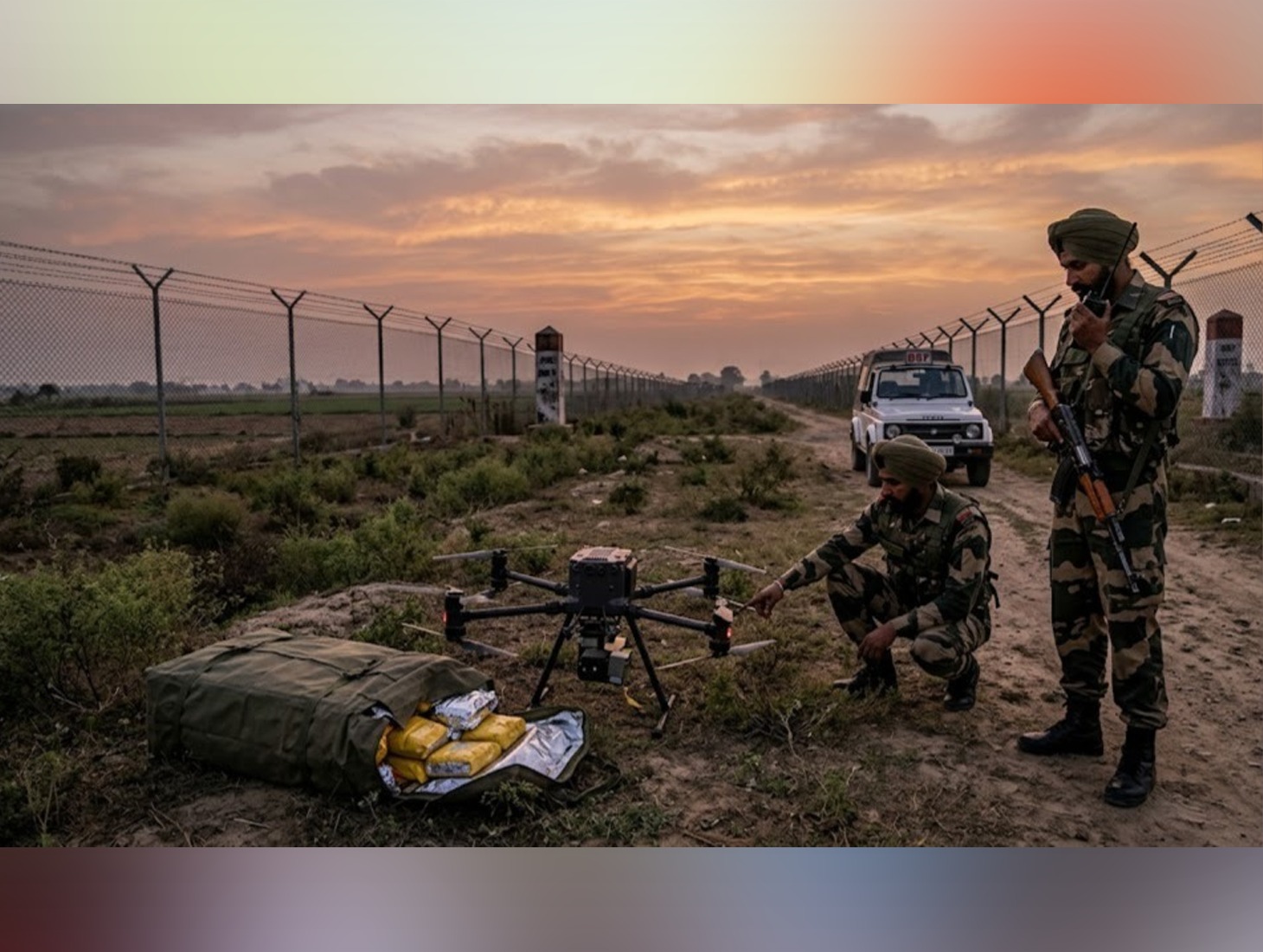 Pak drone-dropped consignment recovered near IB in Jammu