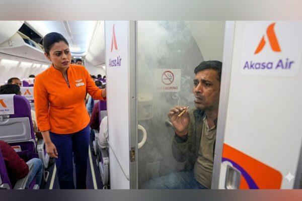 Police have registered a case against a passenger for allegedly smoking a 'beedi' inside the toilet of a Delhi-Goa Akasa Air flight, officials said. The incident occurred on Saturday when the accused Ashish, a Delhi resident, was travelling on flight QP1625 from the national capital to the coastal state, they said.