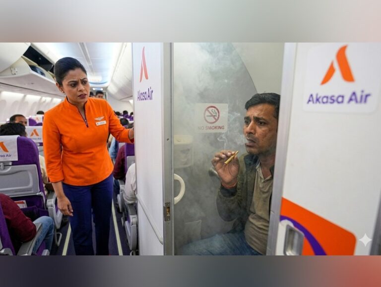 Passenger smokes ‘beedi’ on Delhi-Goa Akasa Air flight; case registered