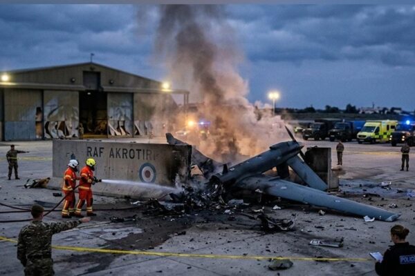 Iranian drone hits RAF Akrotiri amid US-Israel strikes on Tehran; minimal damage reported