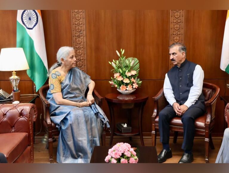 CM Sukhu seeks special central assistance from FM Sitharaman