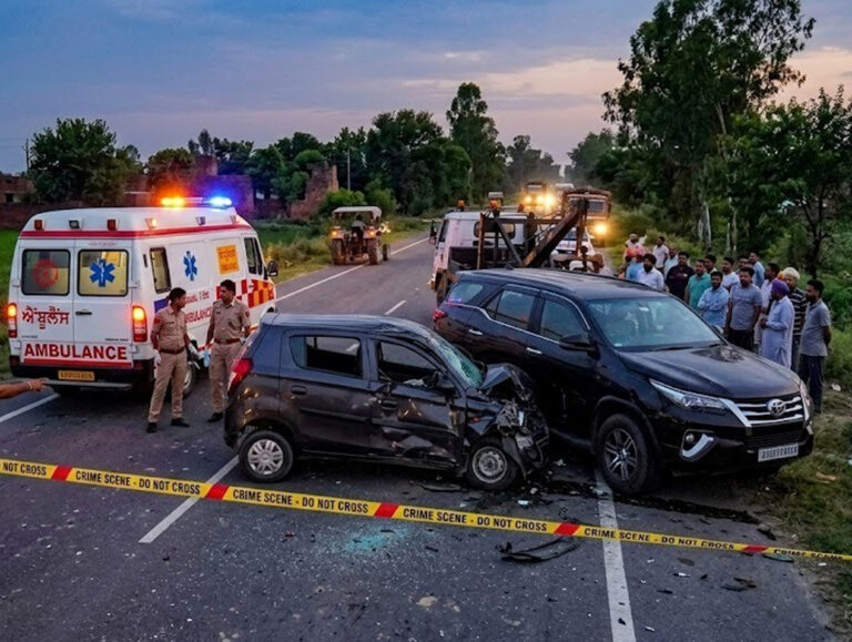 3 killed, one injured in road accident in Punjab’s Hoshiarpur