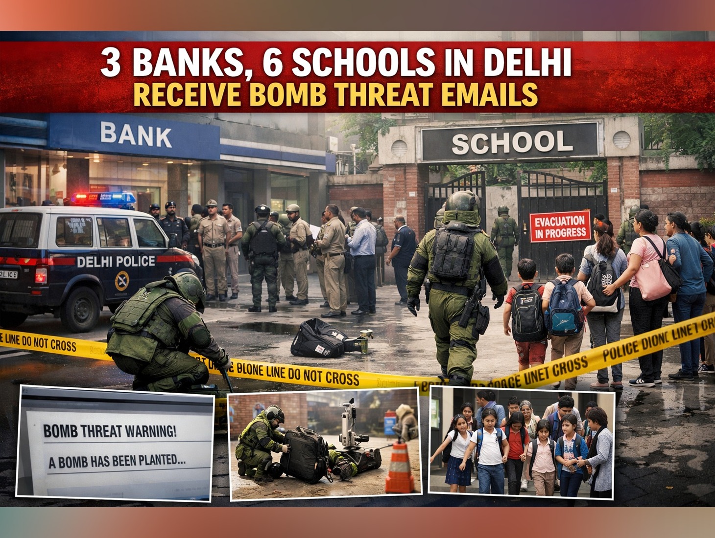 schools in Delhi receive bomb threat