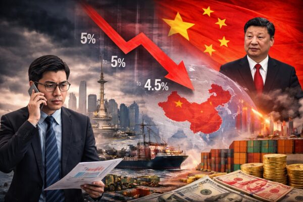 China lowers economic growth
