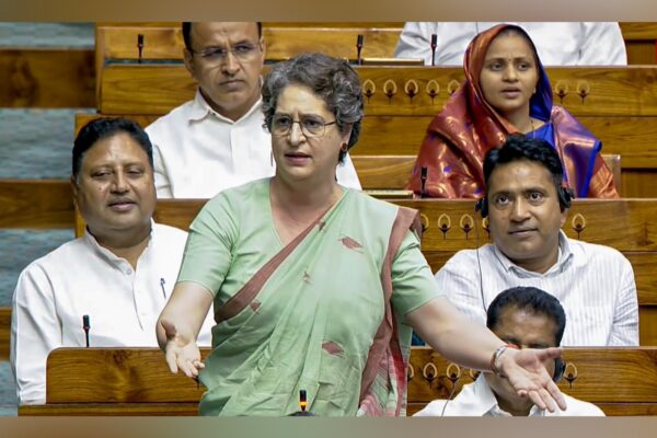 Priyanka's dig at Rijiju