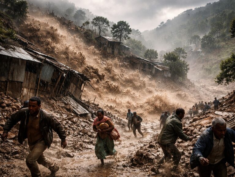 At least 50 killed, 125 missing after landslides sweep Ethiopia