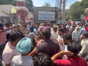 Apprentices Protest Outside Punjab State Power Corporation Limited Headquarters