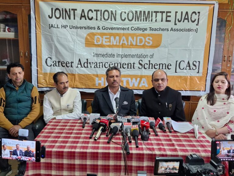 Teachers Slam Himachal Govt Over CAS Delay, Warn of Protest