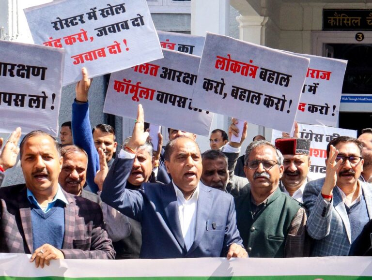 Opposition walks out in Himachal Assembly over panchayat poll reservation row