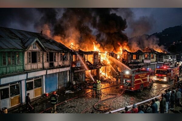 Major Fire Guts Kasauli Heritage Market